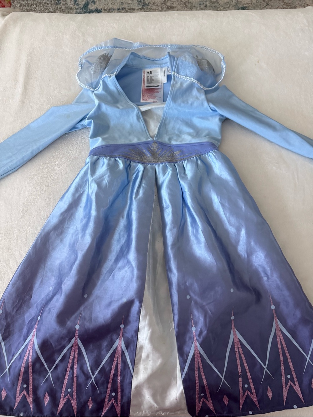 HM Disney Frozen Elsa Costume Dress Light Blue Frozen Dress 4-6Y